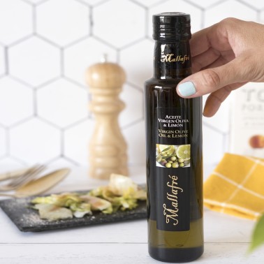 Aceite de oliva virgen extra con limón